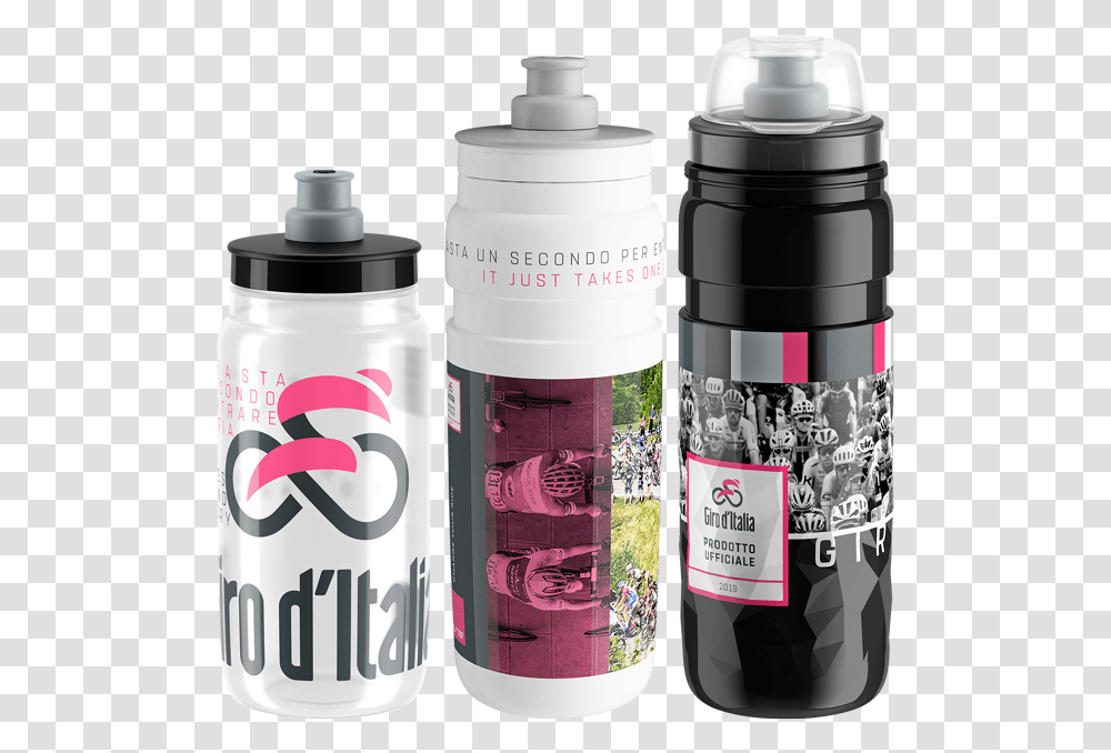 Elite Giro D Italia Bottle 2019, Shaker, Water Bottle Transparent Png