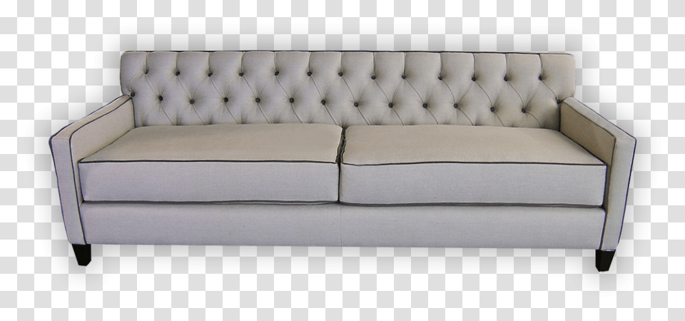 Elizabeth Tufted Sofa Studio Couch, Furniture, Cushion, Pillow Transparent Png