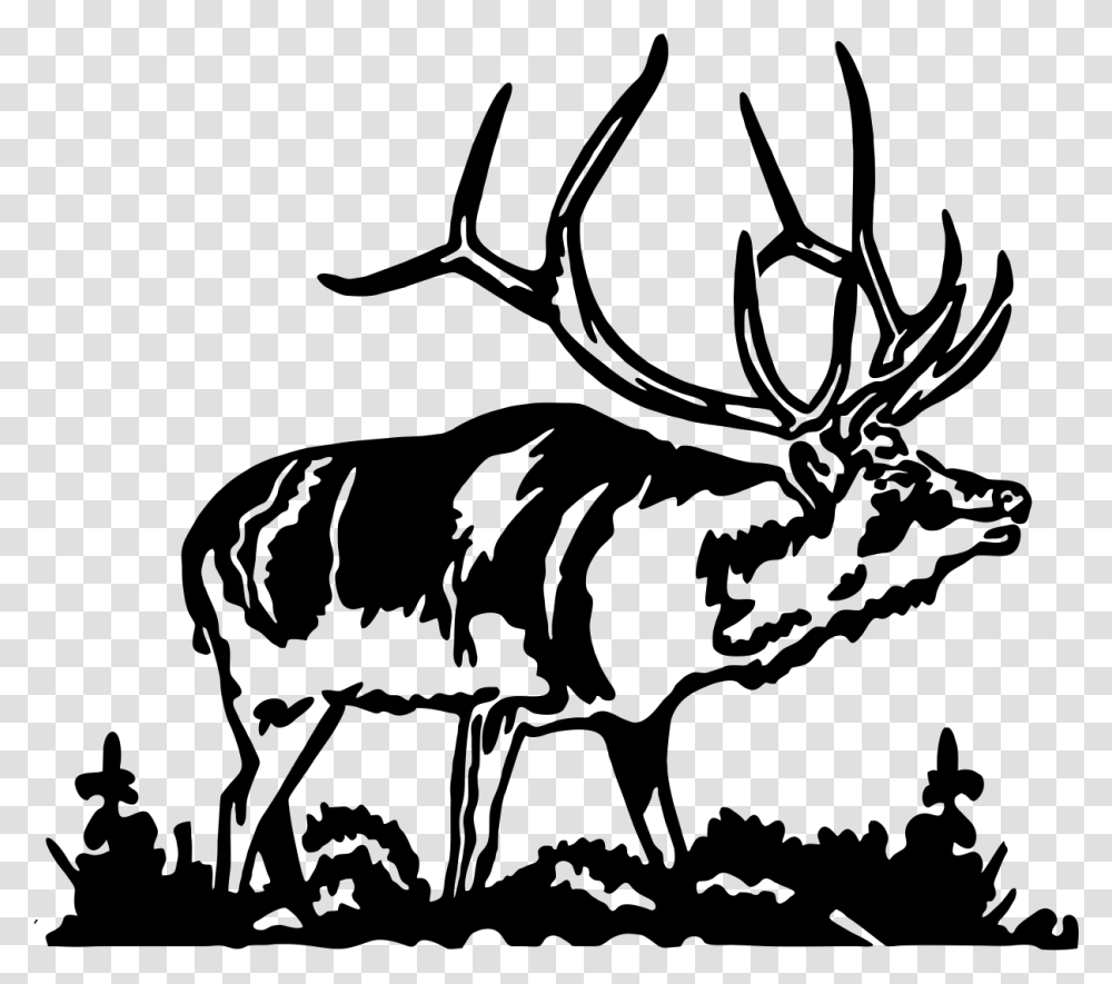 Elk Clip Art Elk Silhouette Clip Art, Animal, Mammal, Wildlife, Moose Transparent Png