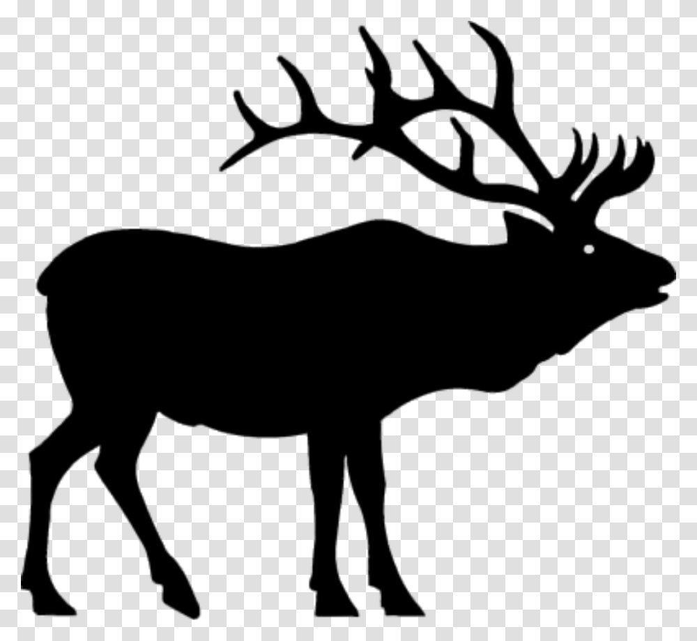 Elk Clip Art Free, Silhouette, Animal, Mammal, Wildlife Transparent Png