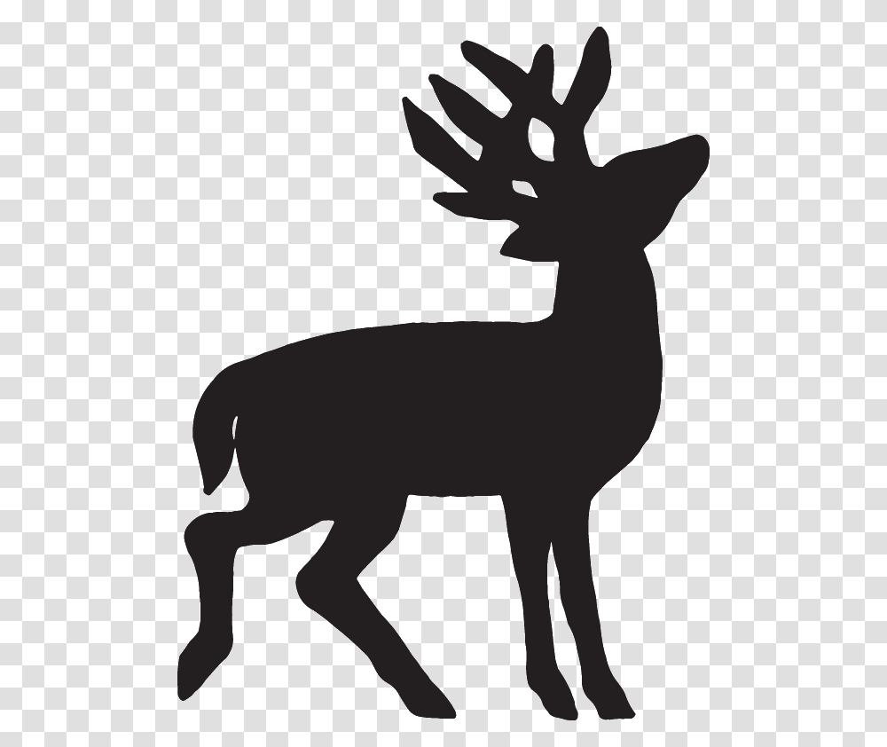 Elk, Mammal, Animal, Silhouette, Wildlife Transparent Png