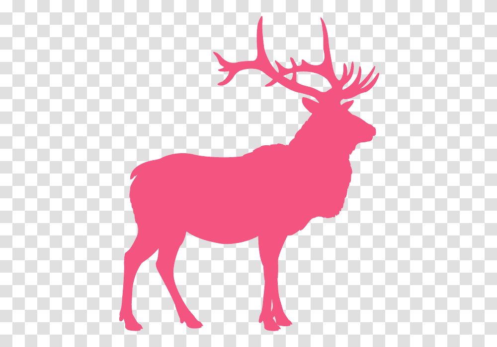 Elk Silhouette, Deer, Wildlife, Mammal, Animal Transparent Png