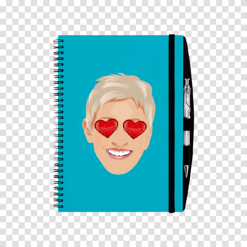 Ellen Emoji Exploji, Diary, Sunglasses, Accessories Transparent Png