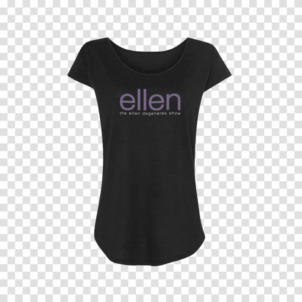 Ellen Show Ladies Scoop Neck Tee Black, Apparel, T-Shirt, Sleeve Transparent Png