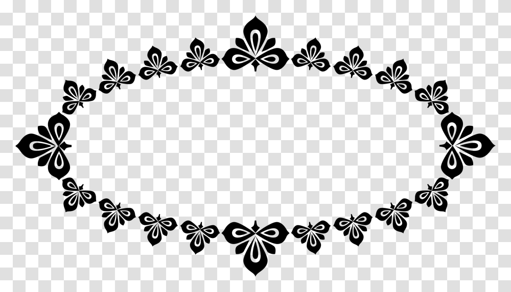 Elliptical Floral Frame Icons, Gray, World Of Warcraft Transparent Png