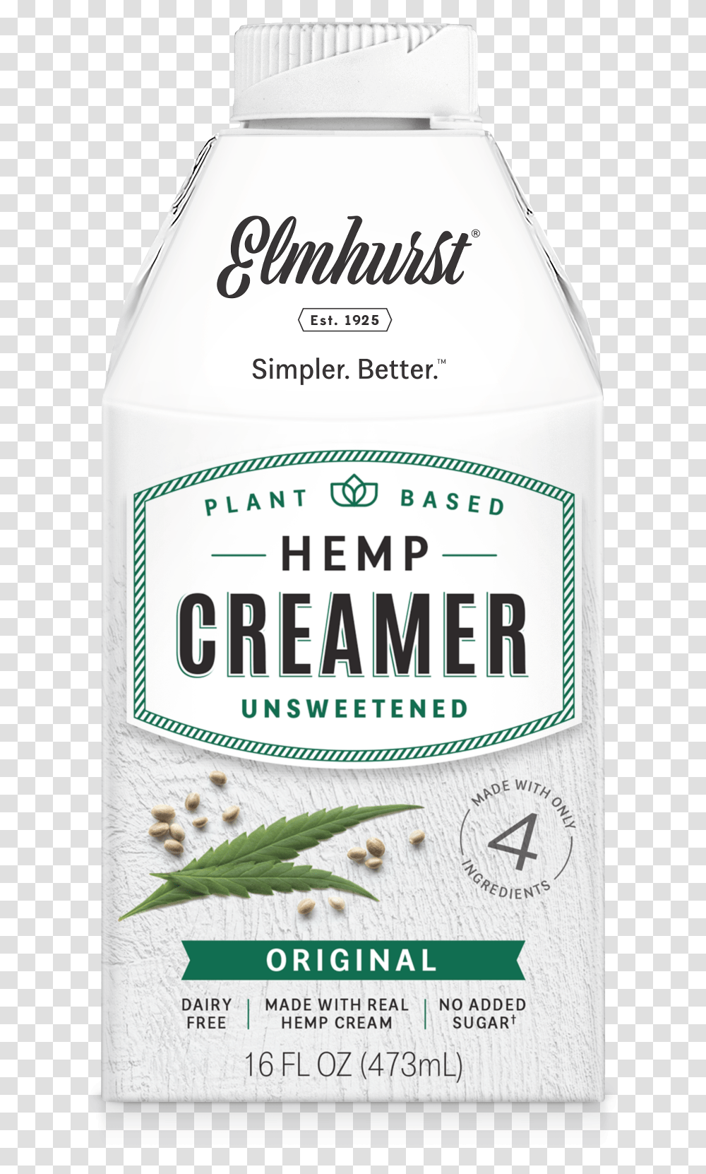 Elmhurst Hemp Creamer, Plant, Vegetable, Food, Nut Transparent Png