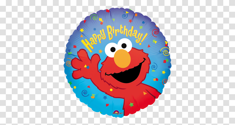 Elmo Birthday Balloon Elmo Birthday, Toy, Frisbee, Face, Label Transparent Png