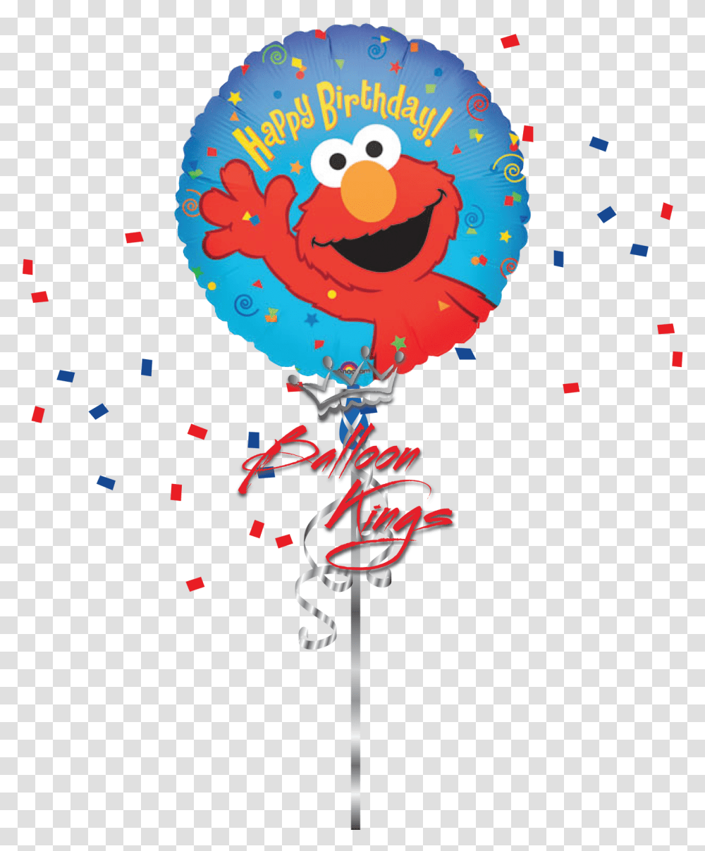 Elmo Birthday Happy Birthday Elmo, Confetti, Paper, Balloon Transparent Png