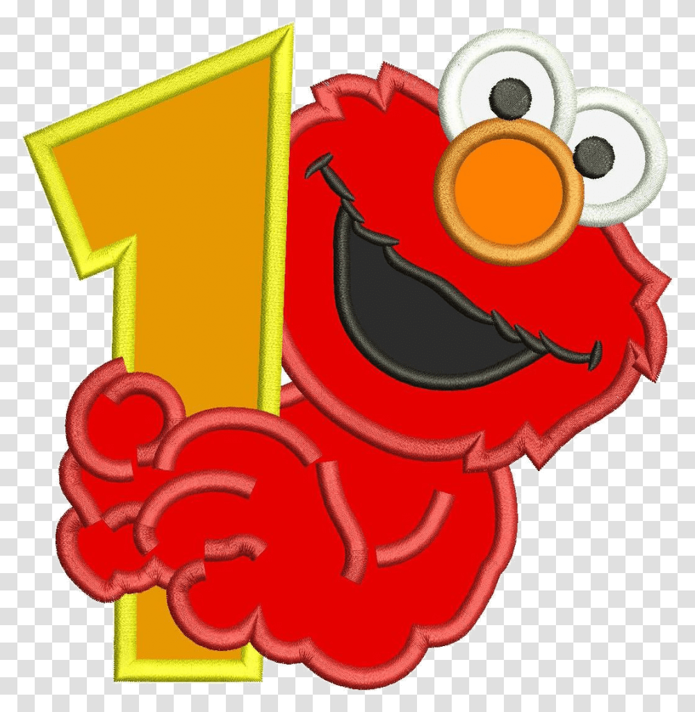 Elmo Happy 2nd Birthday Cartoons 1st Birthday Elmo Clipart, Number Transparent Png