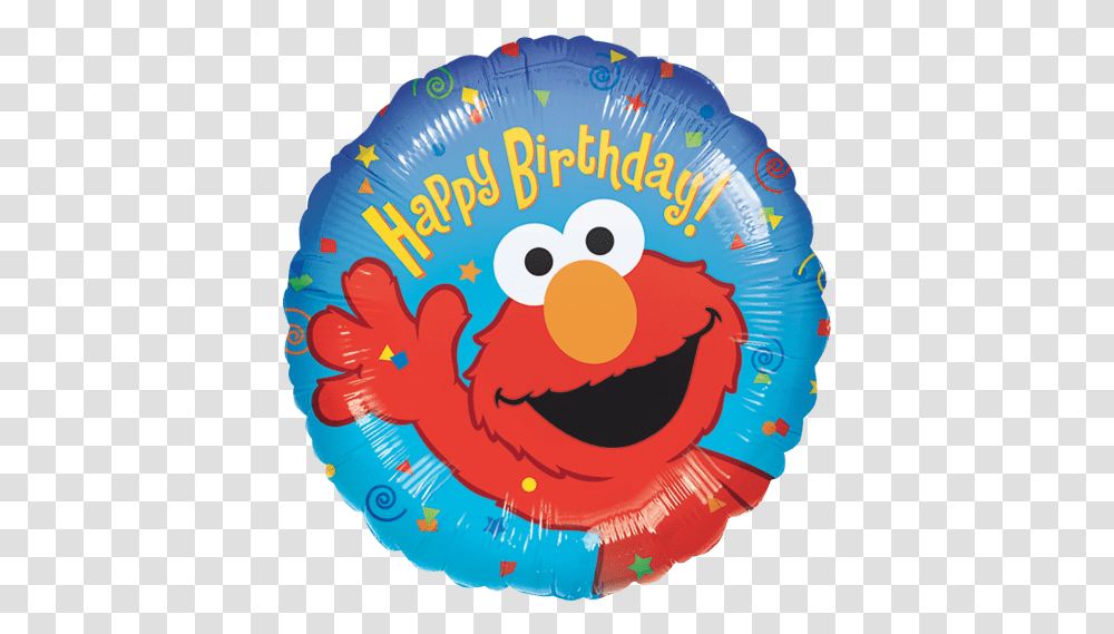 Elmo Happy Birthday 18u2033 Balloon, Toy, Sweets, Food, Confectionery Transparent Png