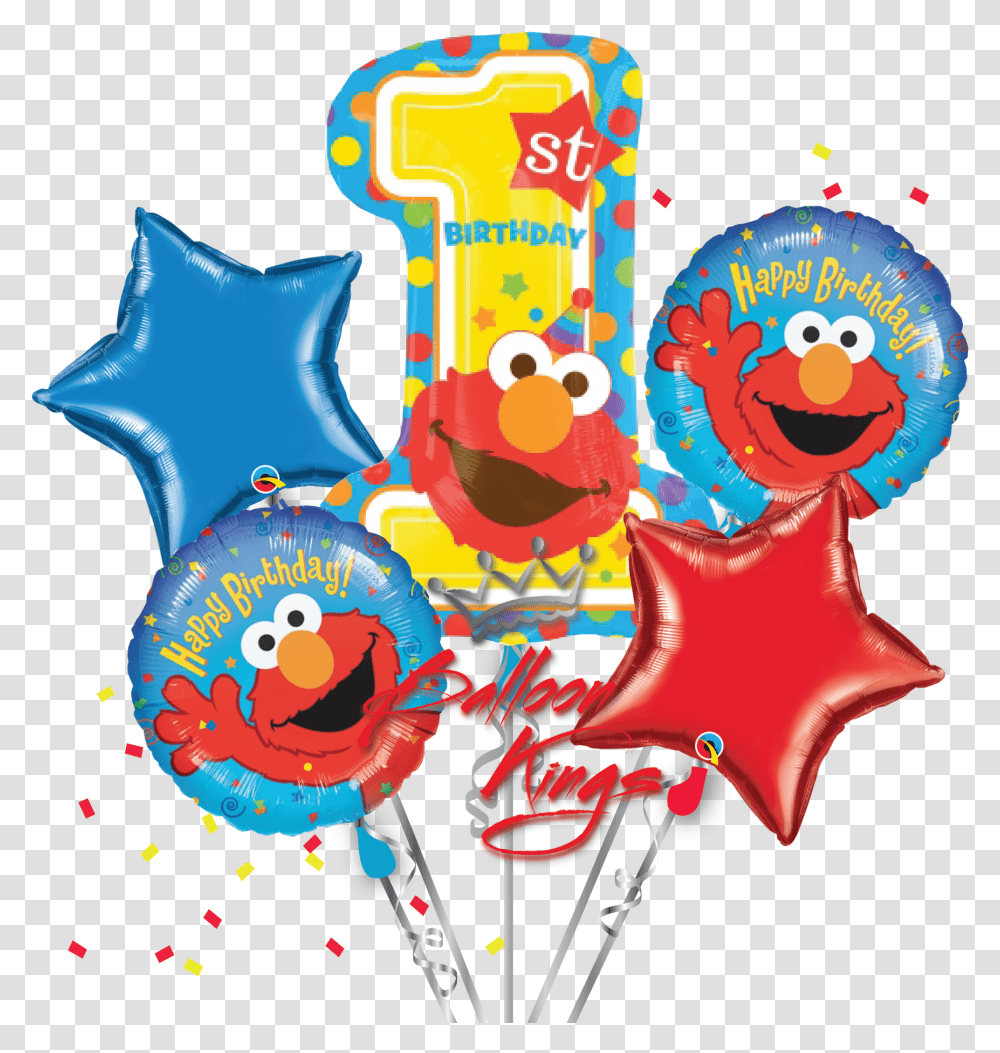 Elmo One Bouquet, Balloon, Paper Transparent Png