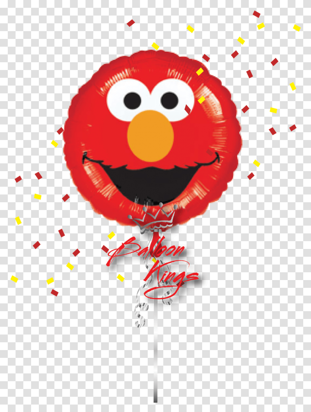 Elmo Smiles Walmart Elmo Balloon, Paper, Confetti, Pinata Transparent Png