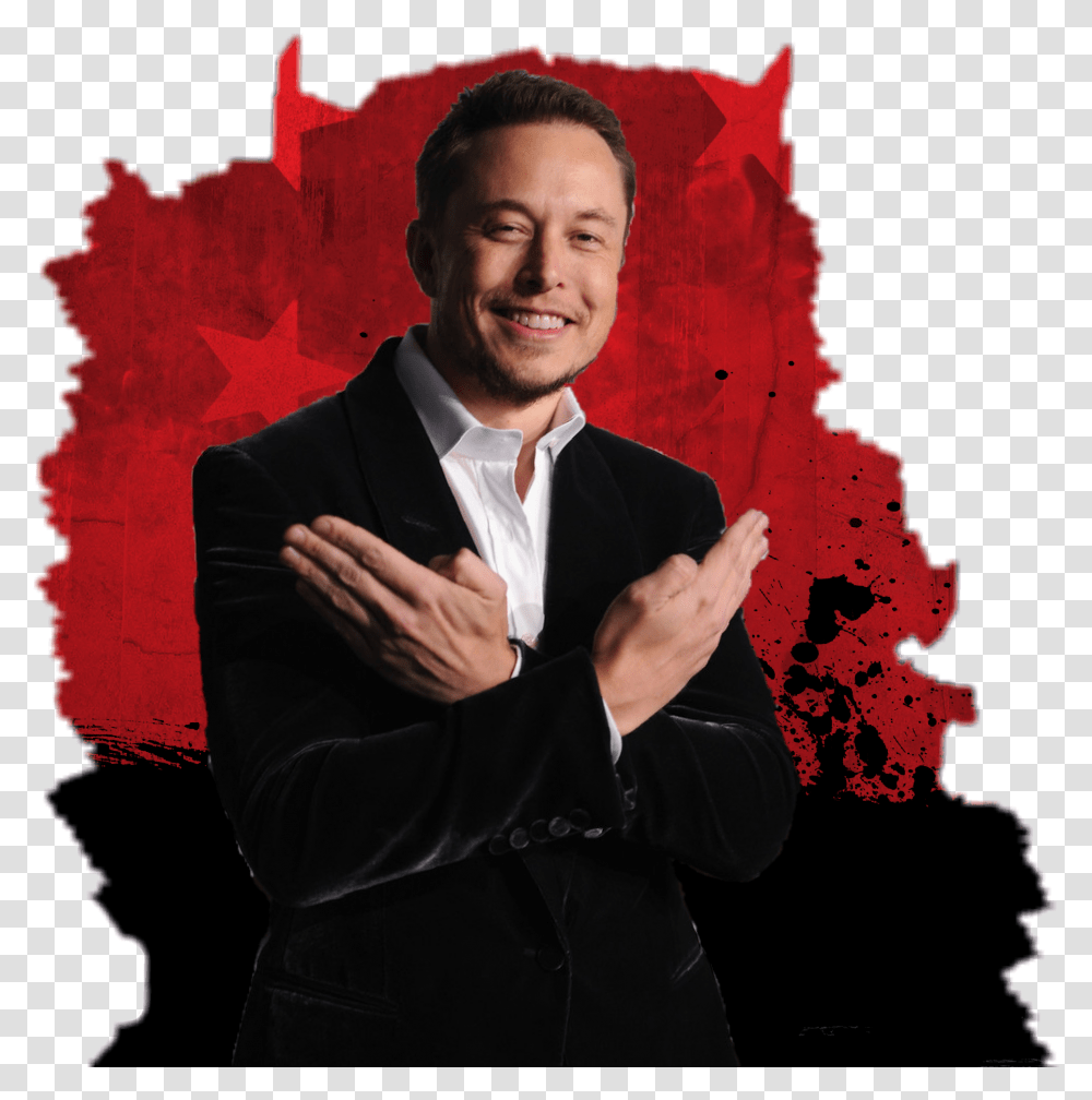 Elon Musk Nikesh Arora Cars, Person, Suit, Overcoat, Clothing Transparent Png