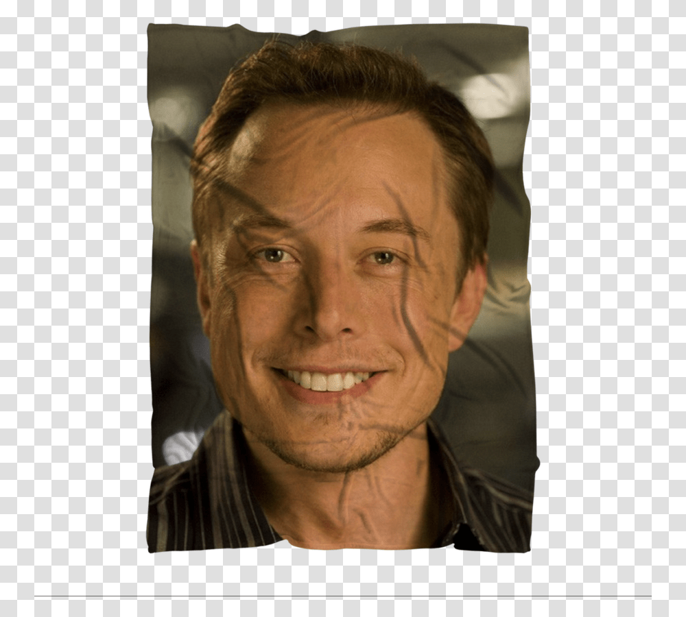 Elon Musk Sublimation Adult BlanketClass Lazyload, Face, Person, Human, Head Transparent Png