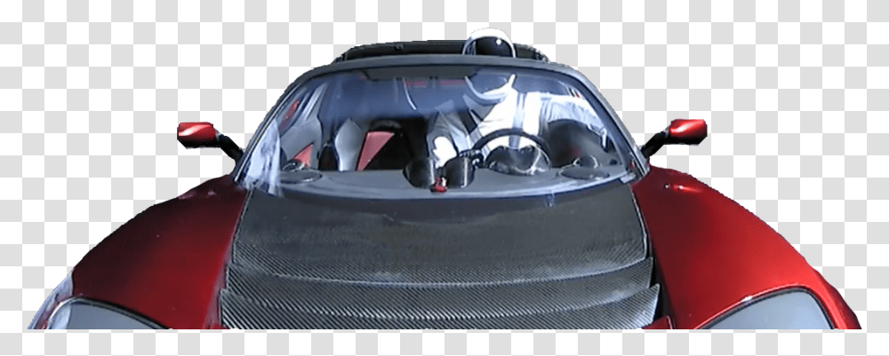 Elon Musks Tesla Roadster Tesla Roadster In Space, Windshield, Car, Vehicle, Transportation Transparent Png
