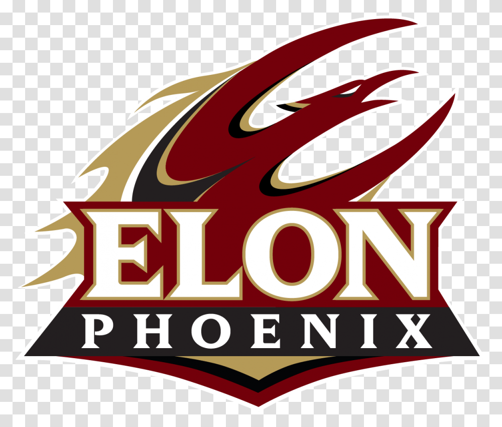 Elon University Athletics Elon University Football Logo, Word, Symbol, Text, Beverage Transparent Png