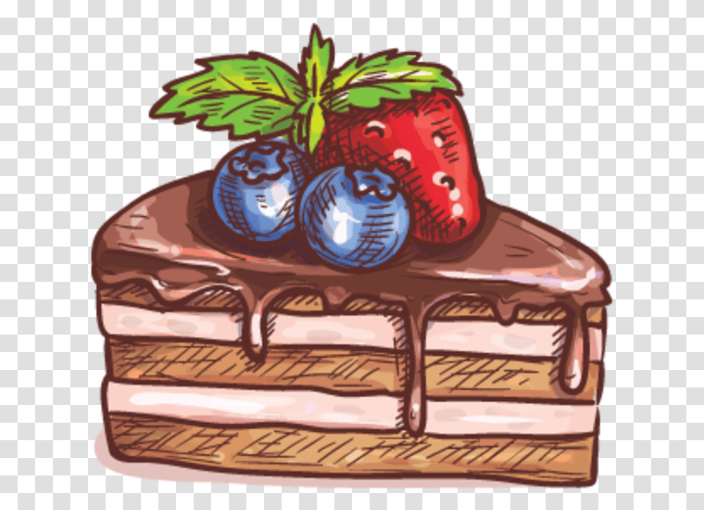 Elrees Cack Pic 8721 1elmrcj Chocolate Cake Sketch, Dessert, Food, Birthday Cake, Torte Transparent Png