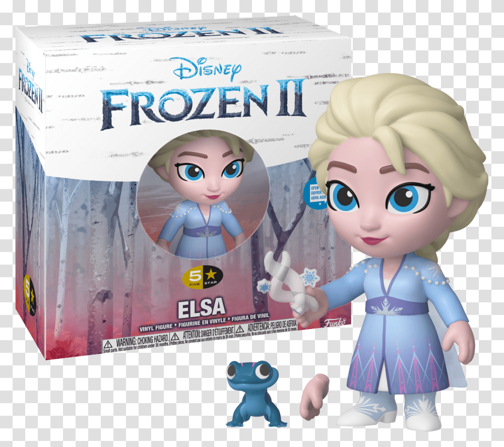 Elsa 5 Star 4 Vinyl Figure Funko Pop Frozen, Doll, Toy, Figurine, Person Transparent Png