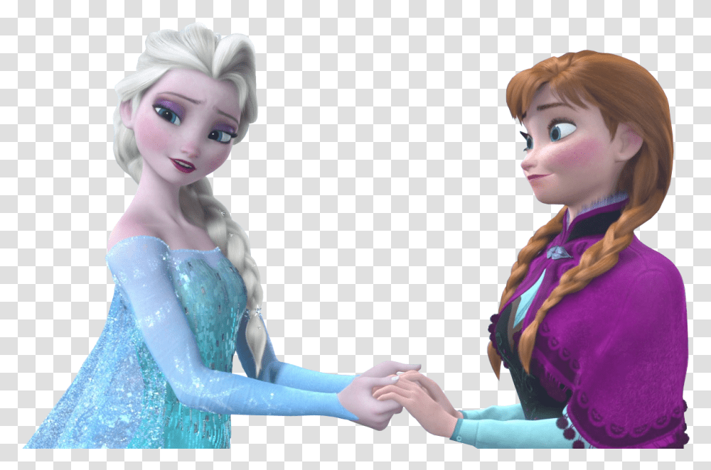 Elsa And Anna Anna And Elsa Ending, Doll, Toy, Person, Human Transparent Png