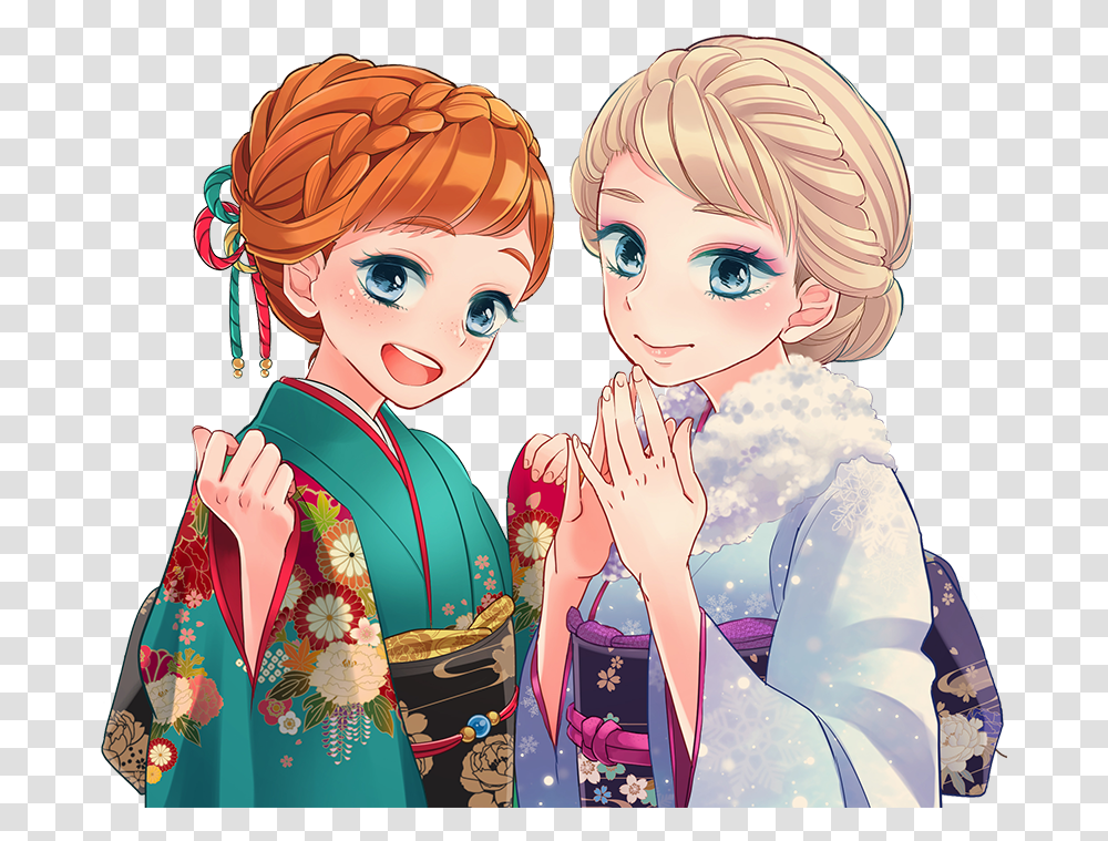 Elsa And Anna Chinese, Apparel, Robe, Fashion Transparent Png