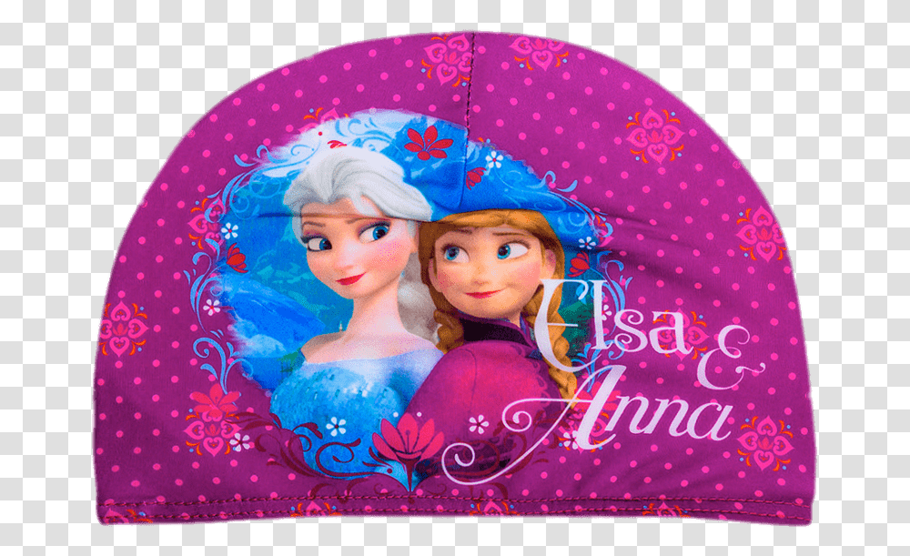 Elsa And Anna Swimming Hat Beanie, Apparel, Person, Human Transparent Png