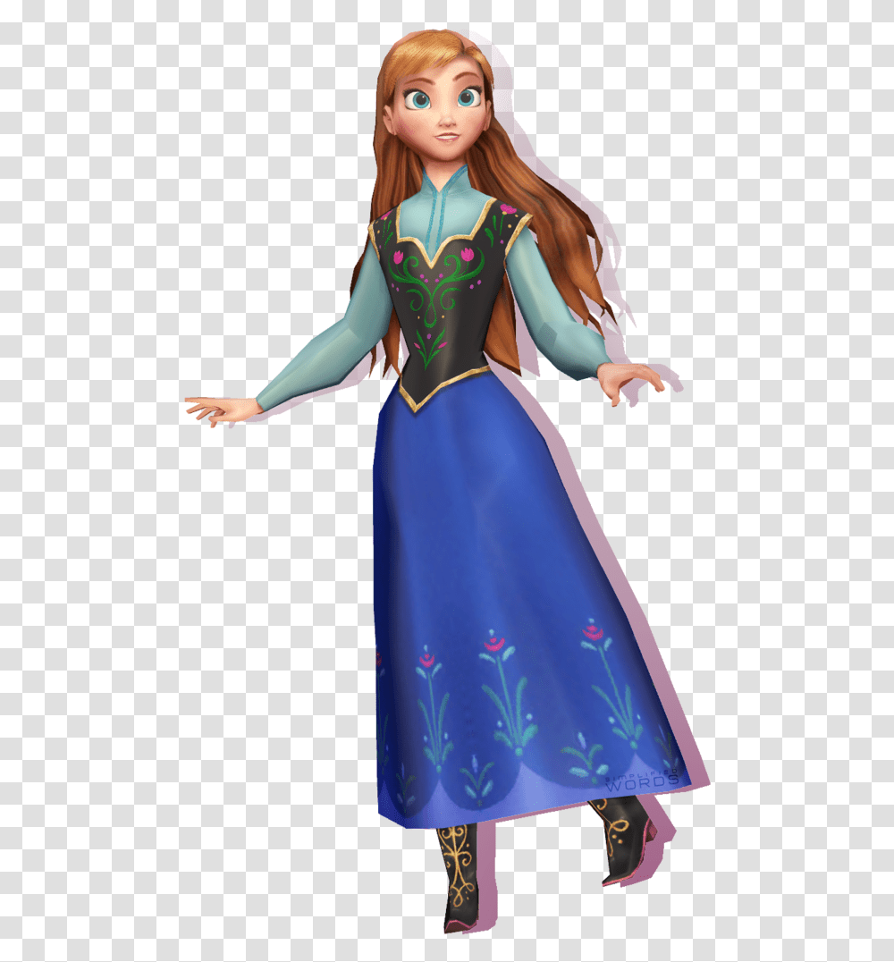 Elsa Anna Frozen Olaf Hair Princess Anna Hair Down, Costume, Dress, Female Transparent Png