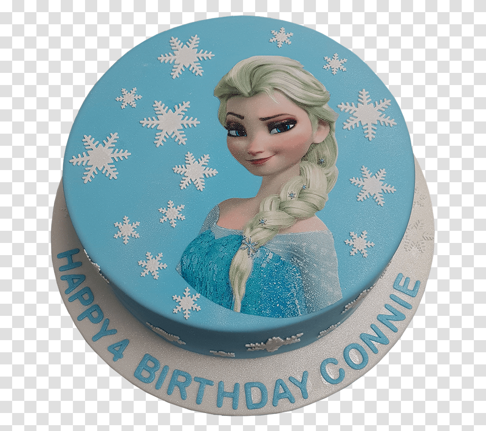 Elsa Birthday Cake - Me Shell Cakes Elsa Birthday Cake, Dessert, Food, Person, Human Transparent Png
