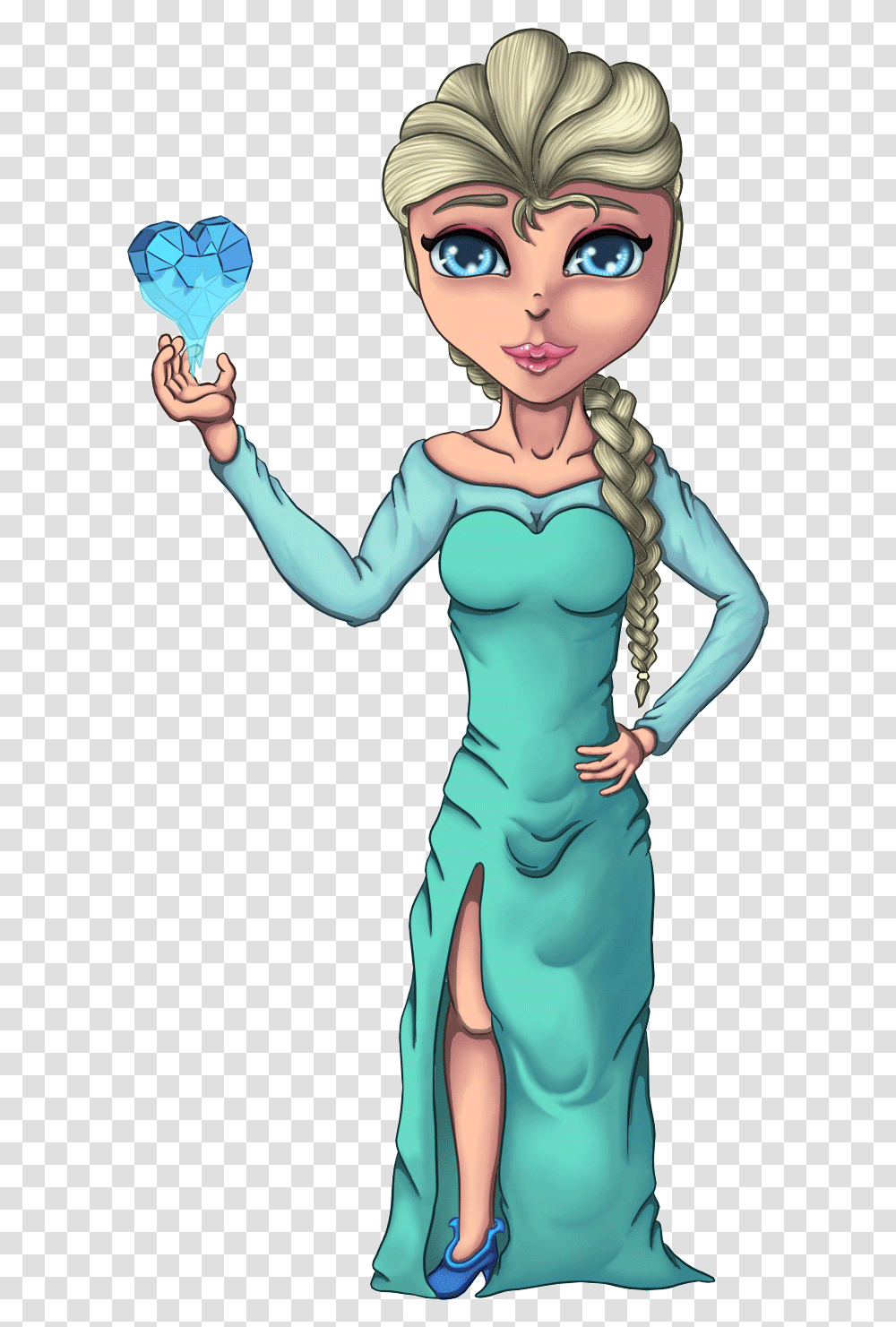 Elsa Clipart Frozen Cartoon Cartoon, Dress, Person, Female Transparent Png