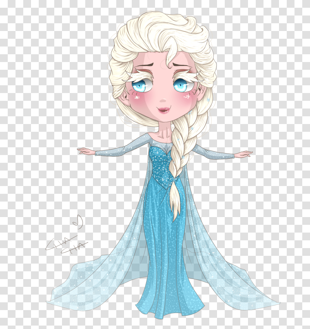 Elsa Disney Princess Elsa Chibi, Doll, Toy Transparent Png