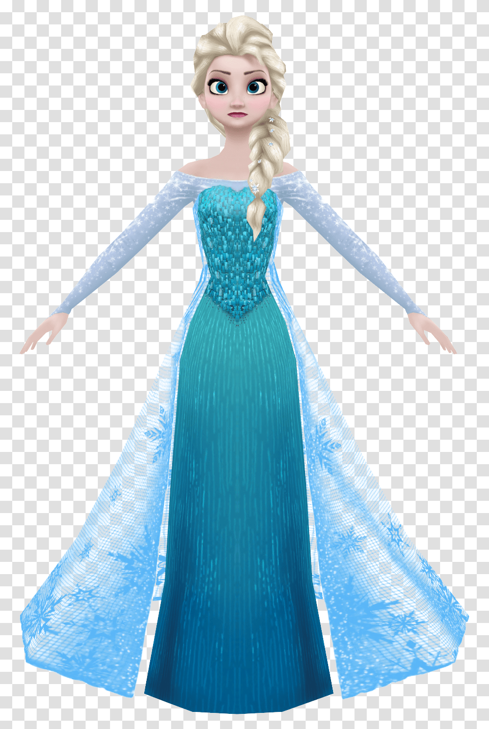 Elsa Doll Elsa Frozen Dress Cartoon, Toy, Barbie, Figurine Transparent Png