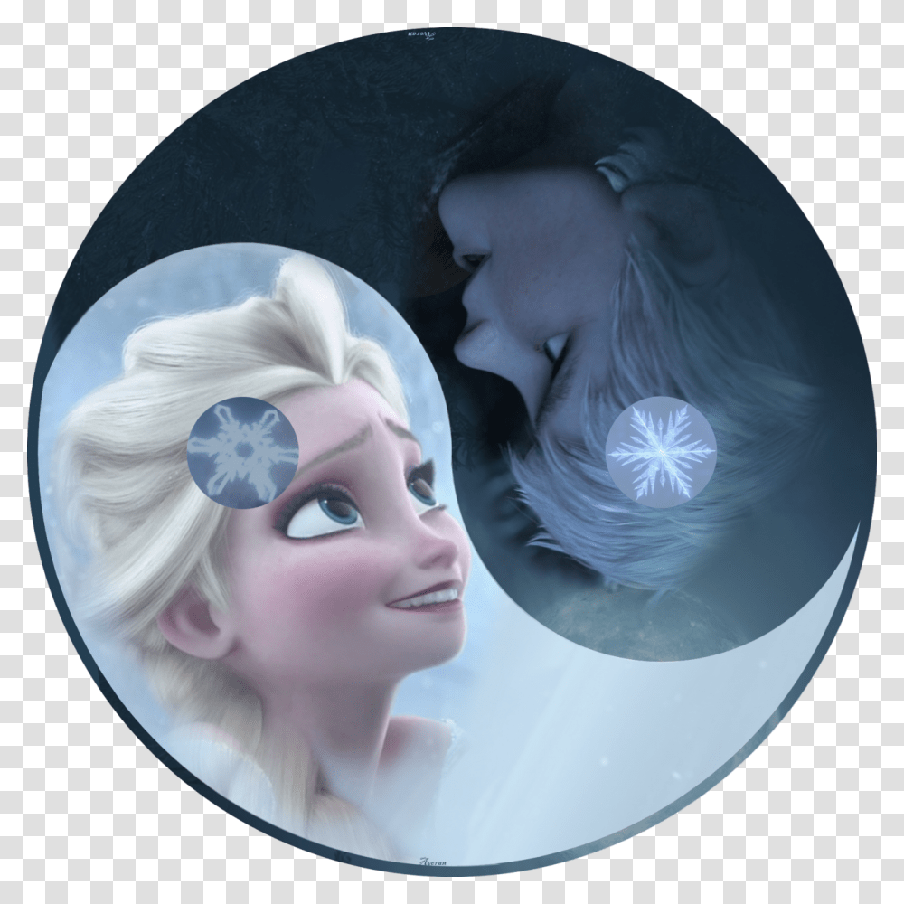 Elsa Frozen And Jack Frost Yin Yang Frozen Anna, Person, Human, Figurine Transparent Png