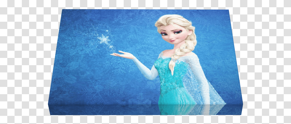 Elsa Frozen Canvas Elsa, Toy, Doll, Person, Human Transparent Png