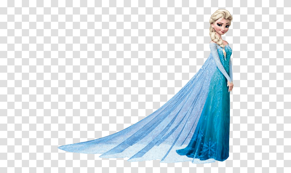 Elsa Frozen Full Body, Sleeve, Evening Dress, Robe Transparent Png