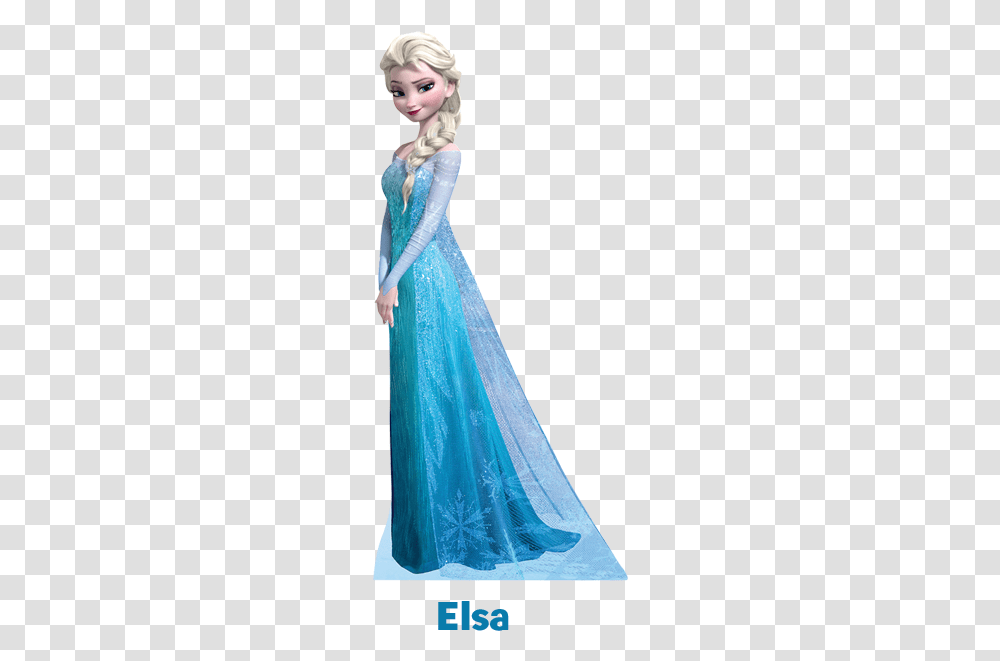 Elsa Frozen Standee, Apparel, Evening Dress, Robe Transparent Png