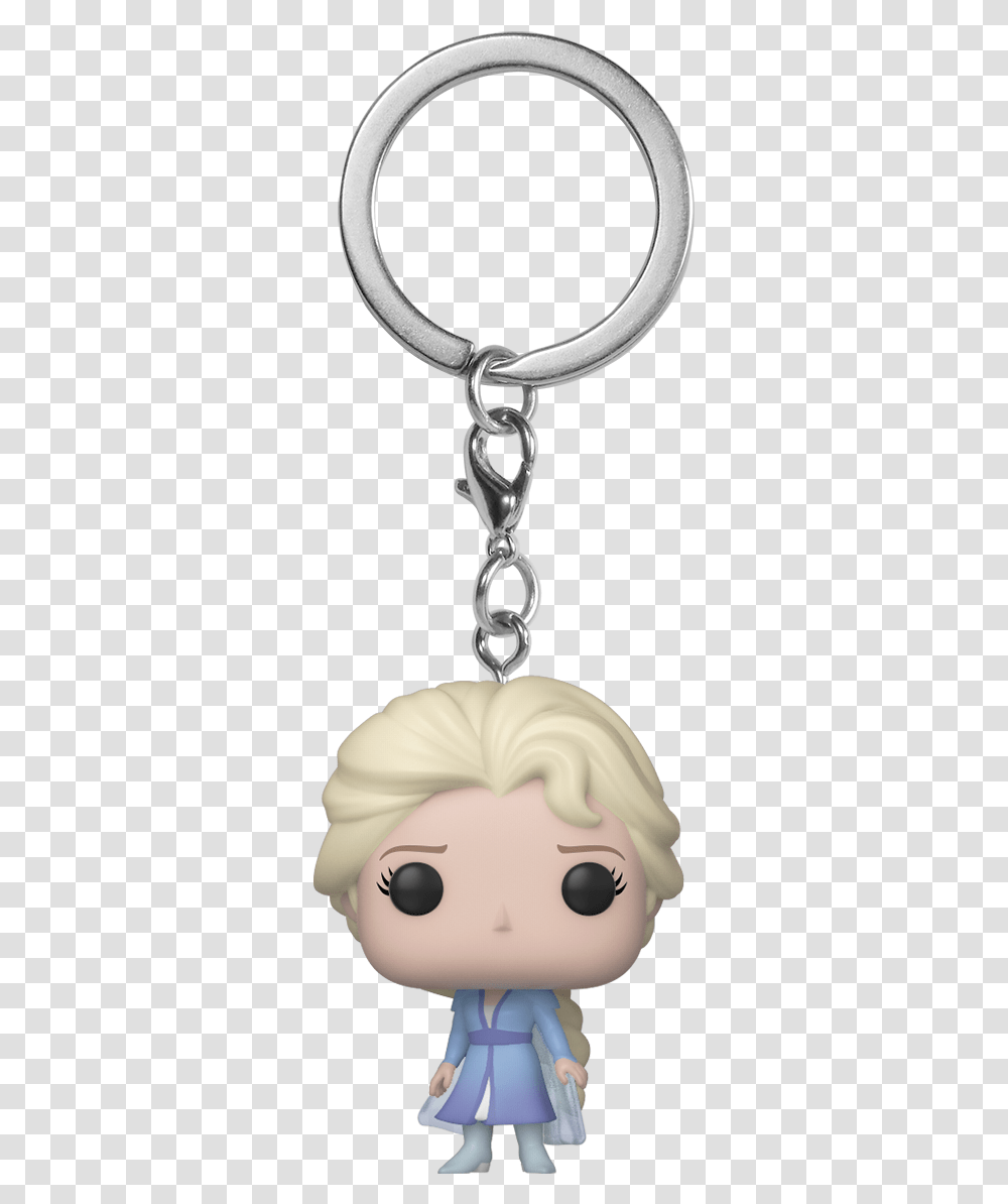 Elsa Funko Pop Frozen 2 Keychain, Pendant, Doll, Toy, Person Transparent Png