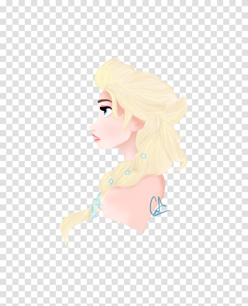 Elsa, Hair, Person, Human, Wig Transparent Png