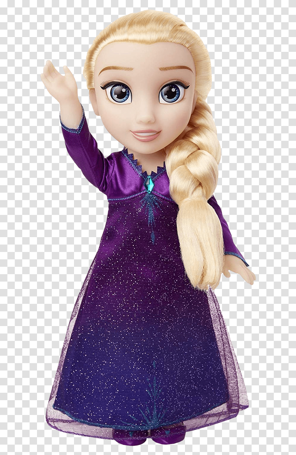 Elsa Into The Unknown 13 Doll With Light Amp Sound Frozen 2 Elsa Purple Dress, Toy, Hair, Person, Human Transparent Png