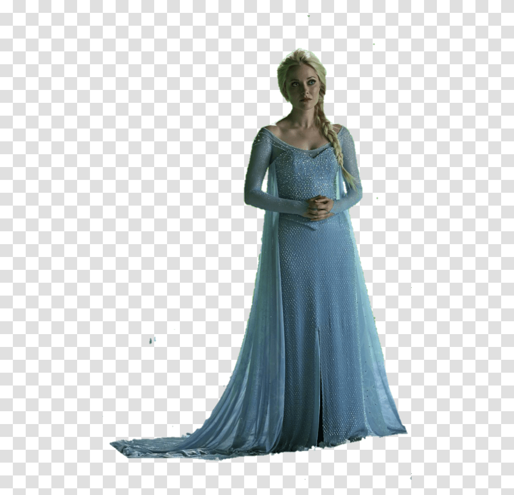Elsa R Once Upon A Time Elsa Dress, Evening Dress, Robe, Gown Transparent Png