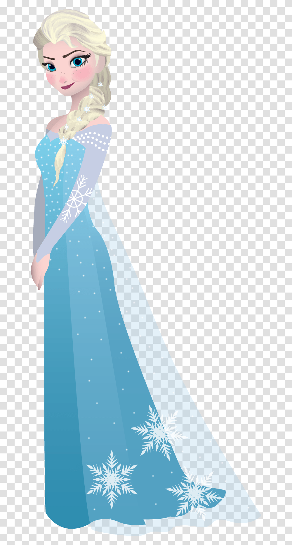 Elsa Silhouette Frozen, Apparel, Evening Dress, Robe Transparent Png