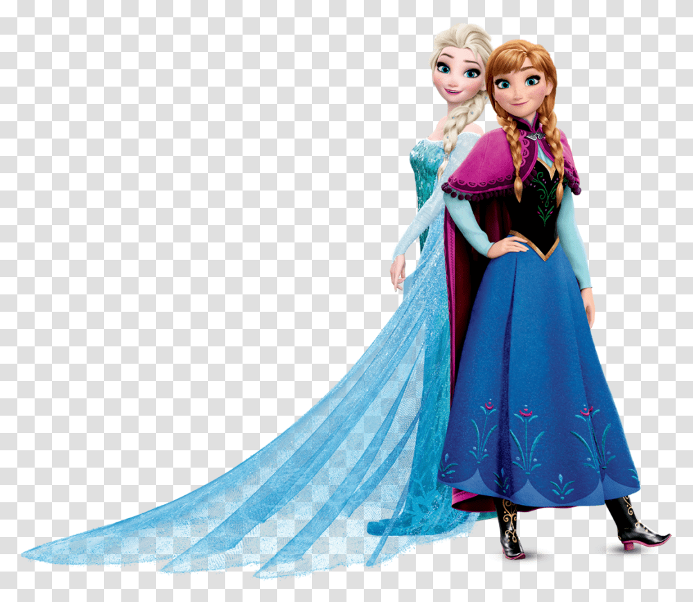 Elsa Y Anna Frozen Hd, Dress, Doll, Toy Transparent Png