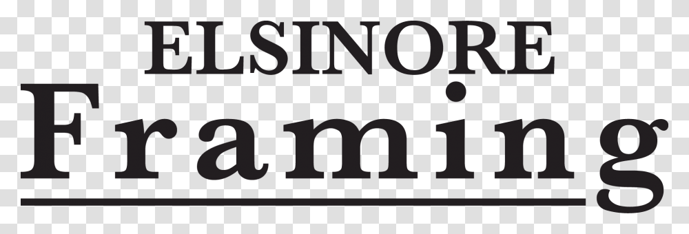 Elsinore Framing Black And White, Word, Alphabet, Number Transparent Png