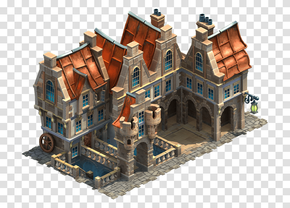 Elvenar Residence, Minecraft, Clock Tower, Architecture, Building Transparent Png