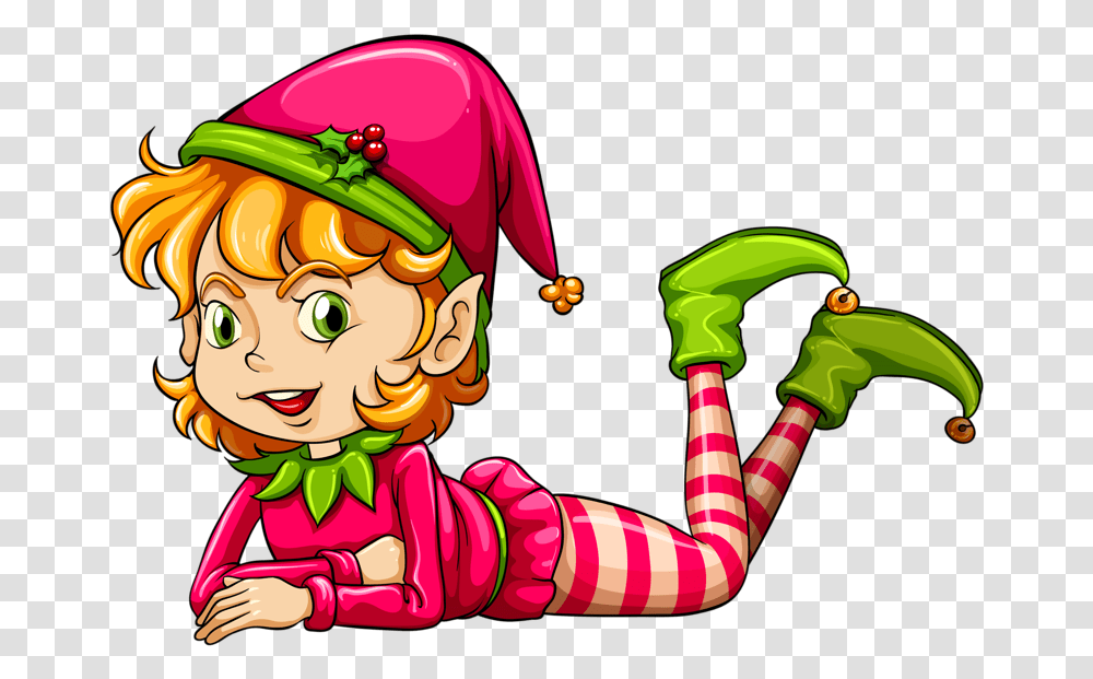 Elves Christmas Cute Girl Elf Cartoon, Costume, Person, Human, Face Transparent Png
