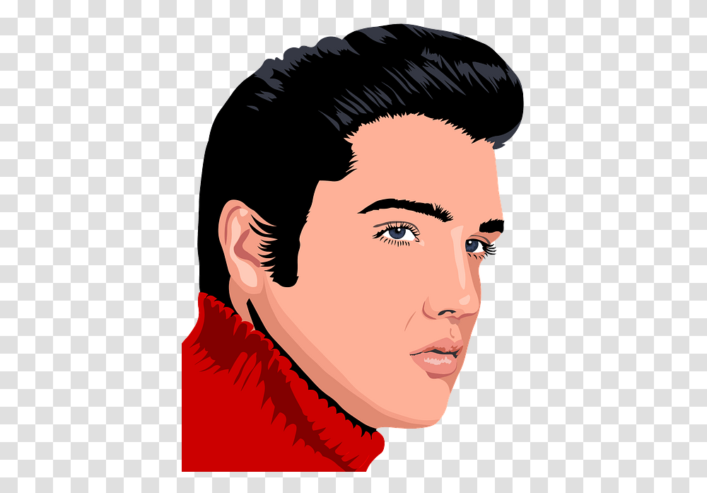 Elvis Presley By Heblo, Head, Face, Person, Human Transparent Png