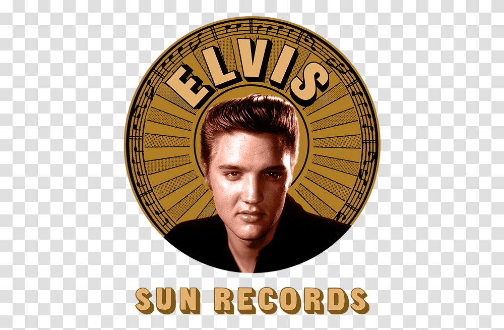 Elvis Presley Elvis Sun Records, Person, Advertisement, Label, Text Transparent Png