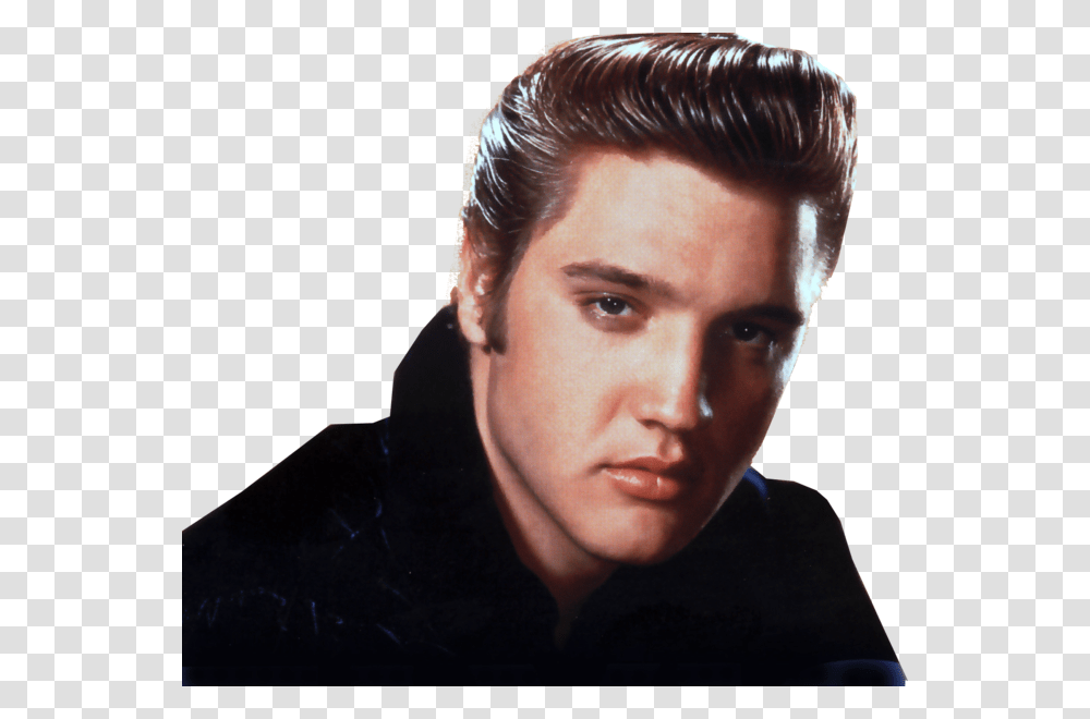 Elvis Presley Hairstyle Pompadour 1950s Rockabilly Elvis Presley, Person, Head, Face, Performer Transparent Png