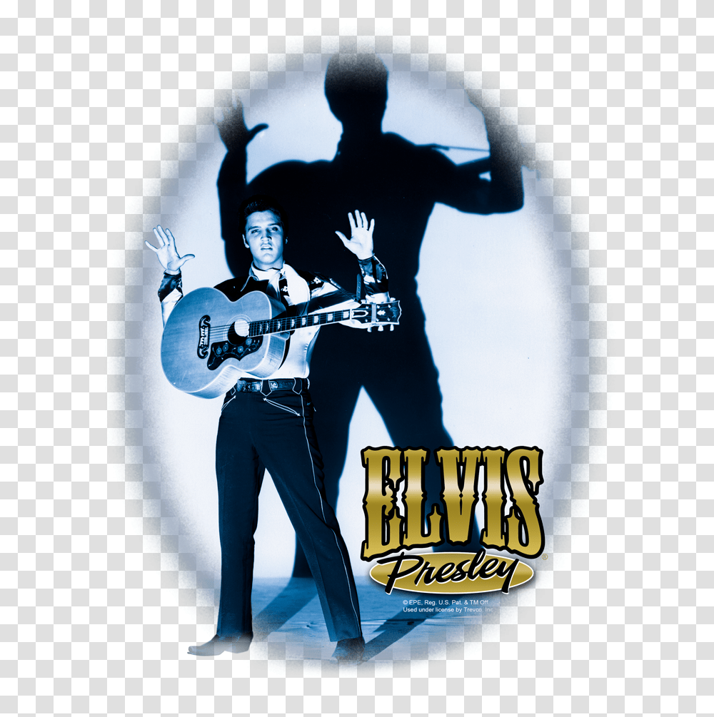Elvis Presley Hands Up Mens Ringer T Shirt, Guitar, Leisure Activities, Musical Instrument, Musician Transparent Png