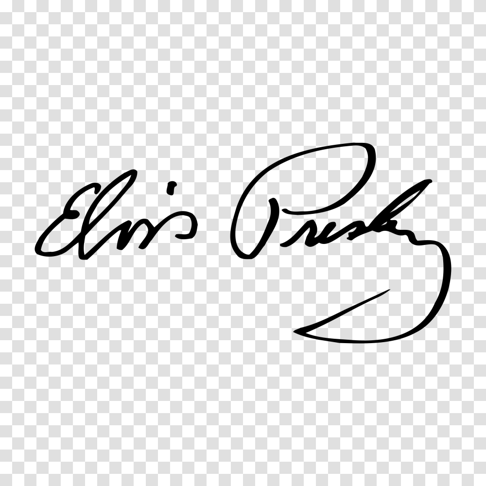 Elvis Presley Signature Logo Vector, Gray, World Of Warcraft Transparent Png