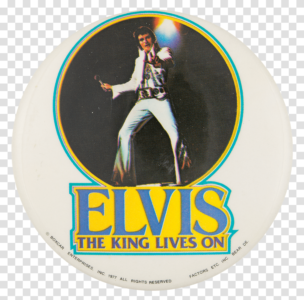 Elvis The King Lives On Music Button Museum Poster, Person, Human, Logo Transparent Png