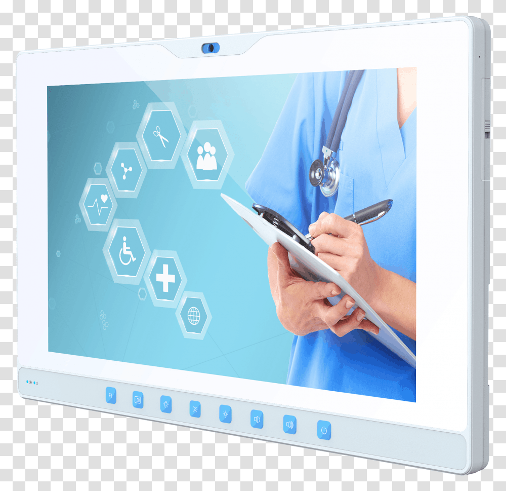 Em 2100 Medical Panel Pc Patient Safety, Computer, Electronics, Tablet Computer, LCD Screen Transparent Png